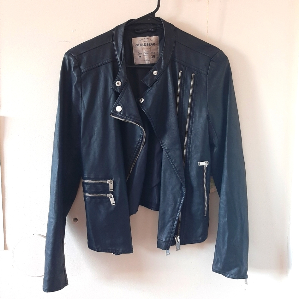 Faux Leather Jacket. Size M.